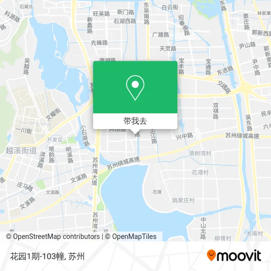 花园1期-103幢地图