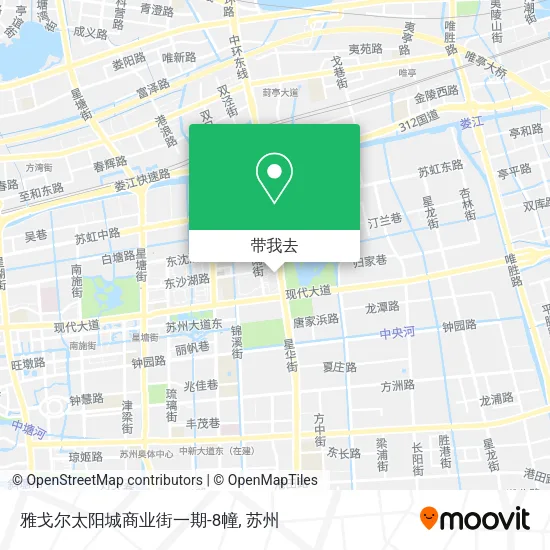 雅戈尔太阳城商业街一期-8幢地图