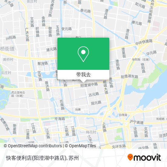 快客便利店(阳澄湖中路店)地图