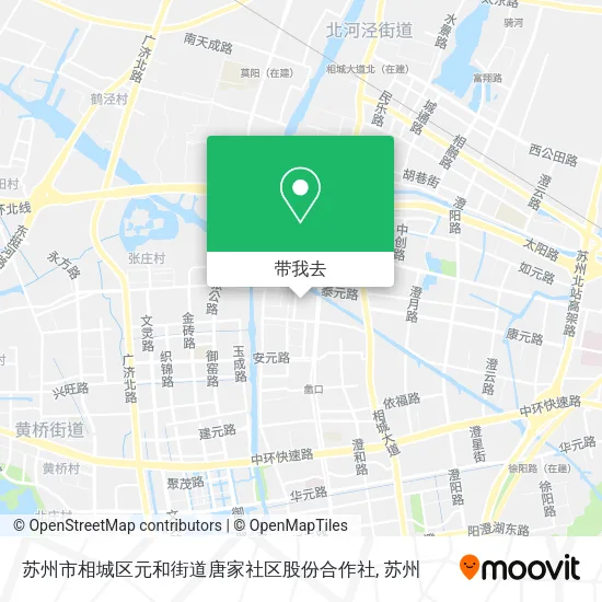 苏州市相城区元和街道唐家社区股份合作社地图