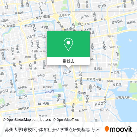 苏州大学(东校区)-体育社会科学重点研究基地地图