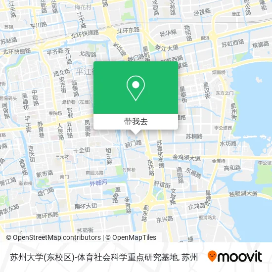 苏州大学(东校区)-体育社会科学重点研究基地地图