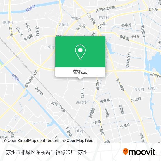 苏州市相城区东桥新千禧彩印厂地图