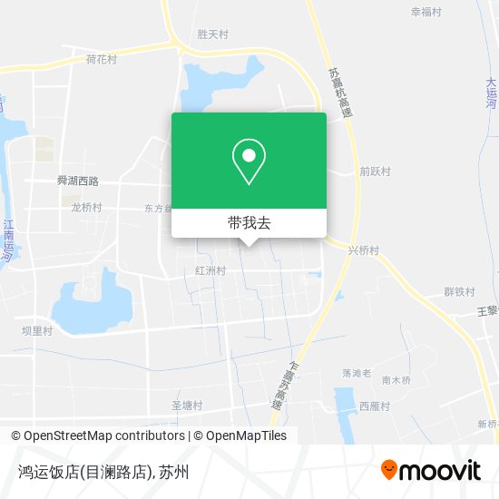 鸿运饭店(目澜路店)地图