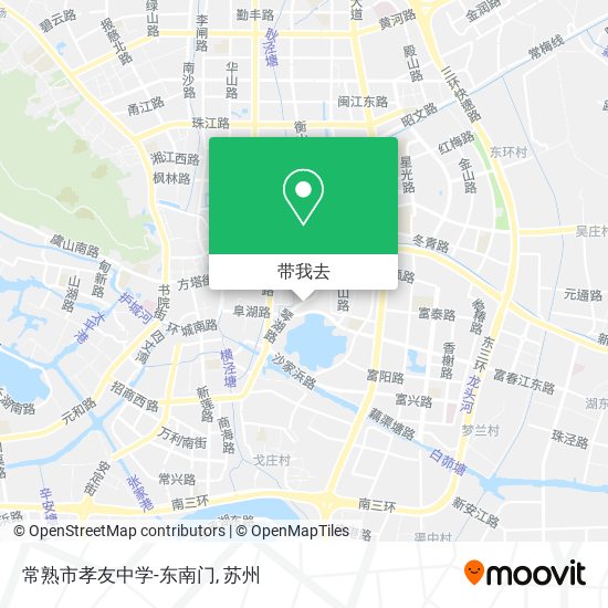 常熟市孝友中学-东南门地图