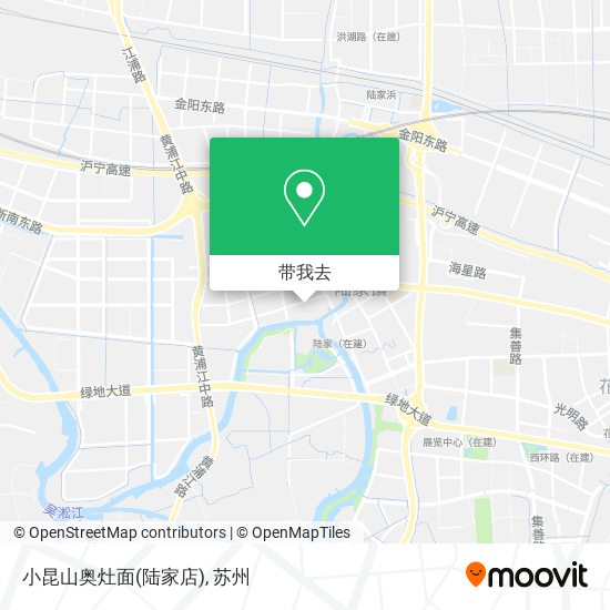 小昆山奥灶面(陆家店)地图