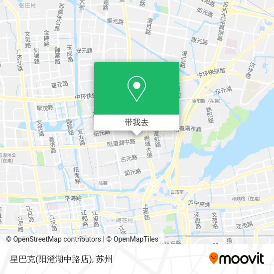 星巴克(阳澄湖中路店)地图