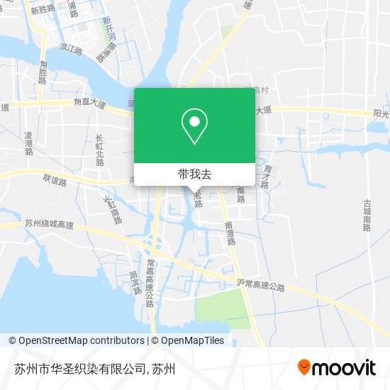 苏州市华圣织染有限公司地图