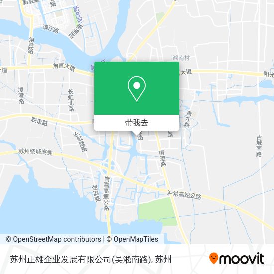 苏州正雄企业发展有限公司(吴淞南路)地图