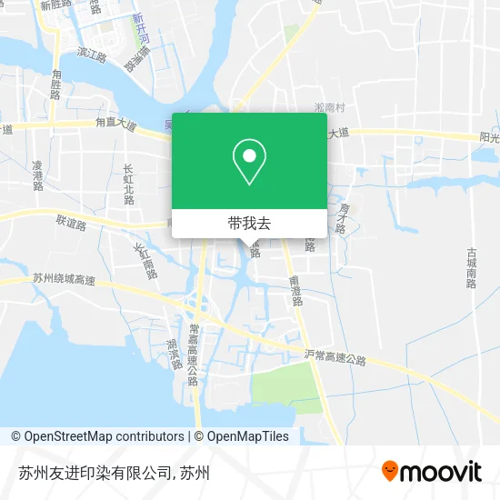 苏州友进印染有限公司地图