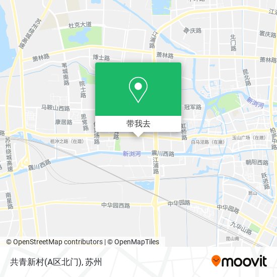 共青新村(A区北门)地图