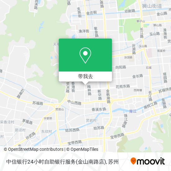 中信银行24小时自助银行服务(金山南路店)地图