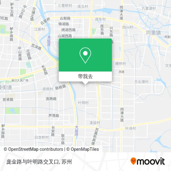 庞金路与叶明路交叉口地图