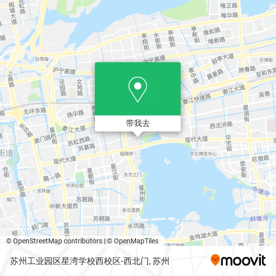 苏州工业园区星湾学校西校区-西北门地图