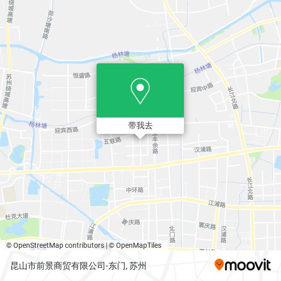 昆山市前景商贸有限公司-东门地图