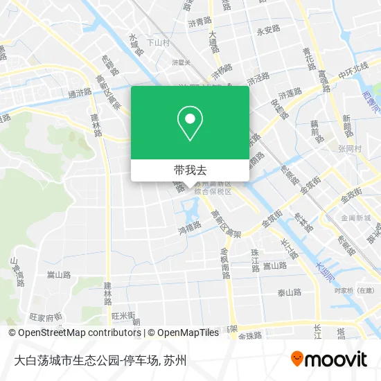 大白荡城市生态公园-停车场地图