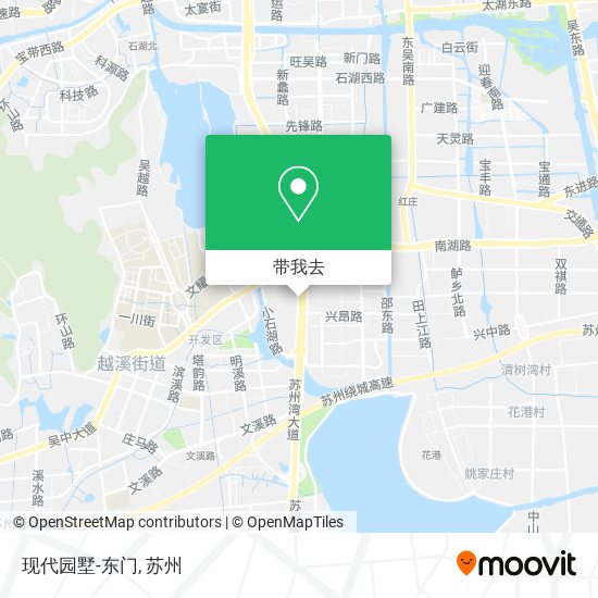现代园墅-东门地图