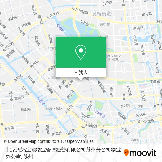 北京天鸿宝地物业管理经营有限公司苏州分公司物业办公室地图