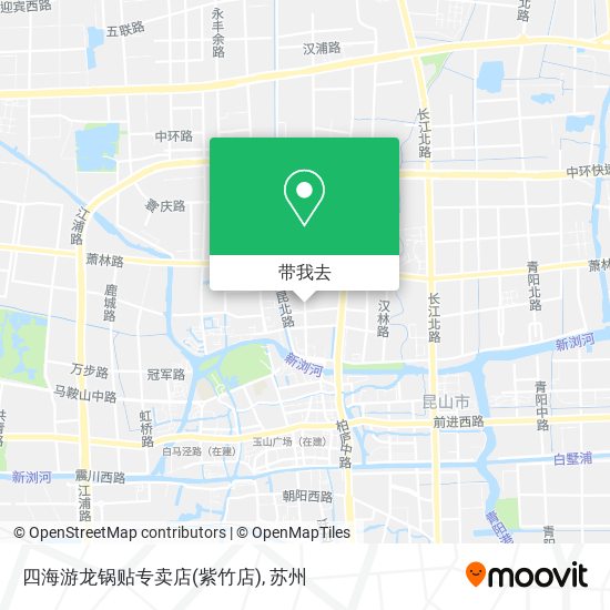 四海游龙锅贴专卖店(紫竹店)地图