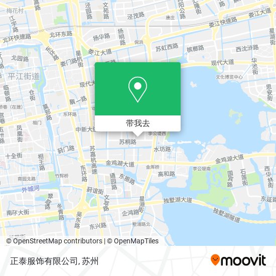 正泰服饰有限公司地图