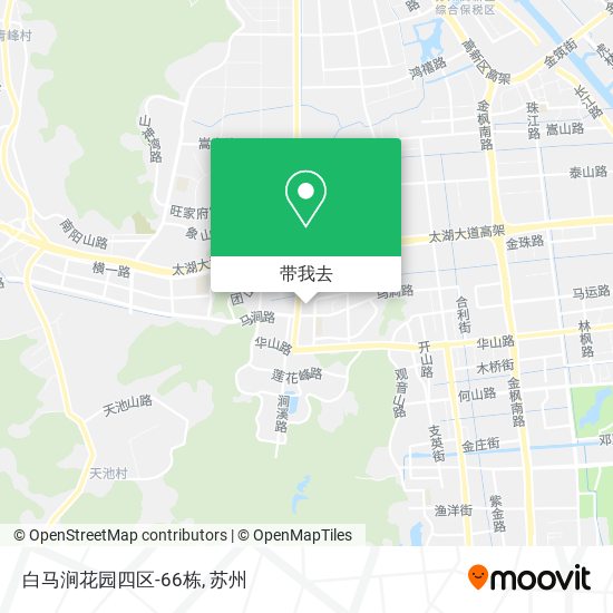 白马涧花园四区-66栋地图