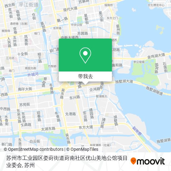 苏州市工业园区娄葑街道葑南社区优山美地公馆项目业委会地图