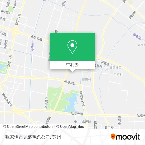 张家港市龙盛毛条公司地图