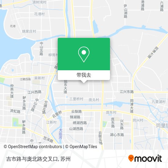 吉市路与庞北路交叉口地图