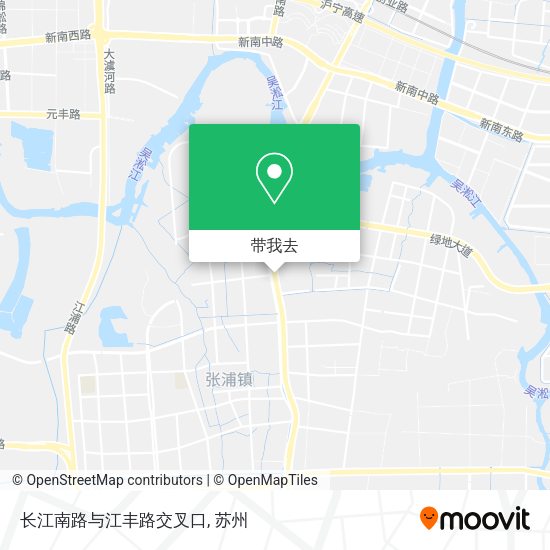 长江南路与江丰路交叉口地图