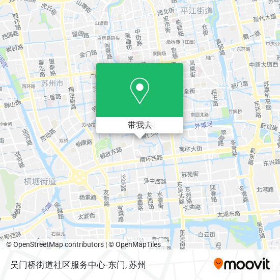 吴门桥街道社区服务中心-东门地图