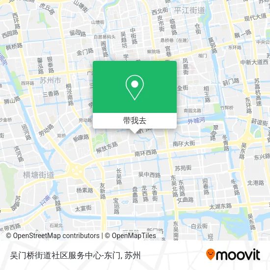 吴门桥街道社区服务中心-东门地图