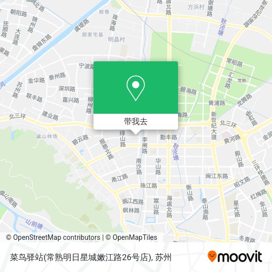 菜鸟驿站(常熟明日星城嫩江路26号店)地图