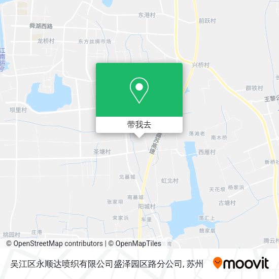 吴江区永顺达喷织有限公司盛泽园区路分公司地图