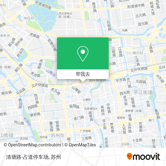 清塘路-占道停车场地图