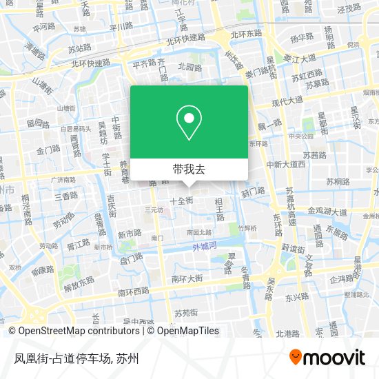 凤凰街-占道停车场地图