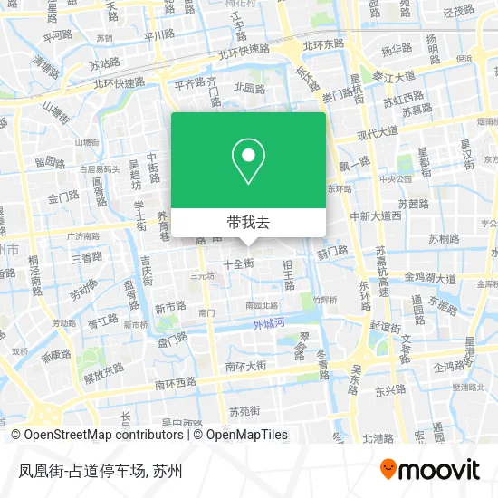 凤凰街-占道停车场地图