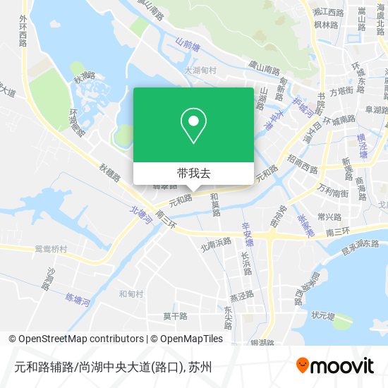 元和路辅路/尚湖中央大道(路口)地图