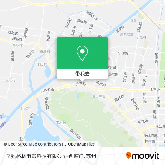 常熟格林电器科技有限公司-西南门地图