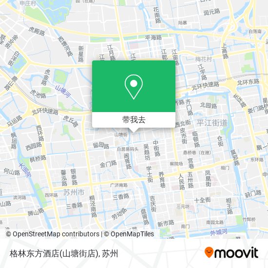 格林东方酒店(山塘街店)地图