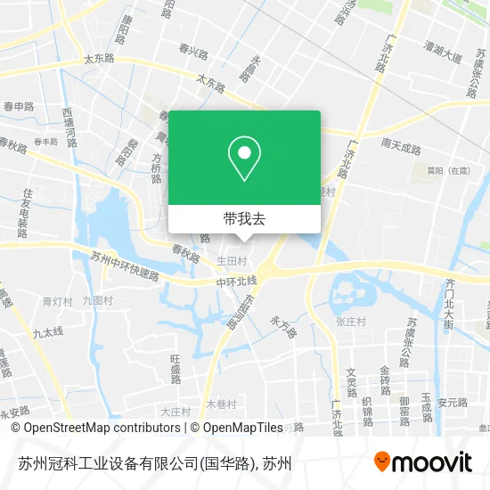 苏州冠科工业设备有限公司(国华路)地图