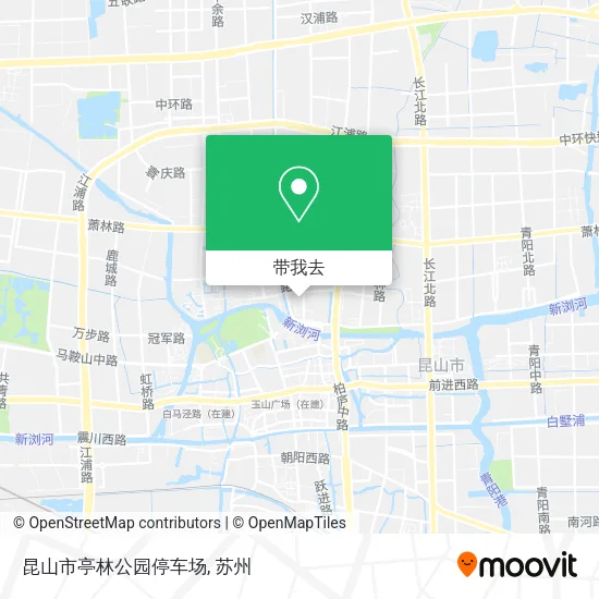 昆山市亭林公园停车场地图