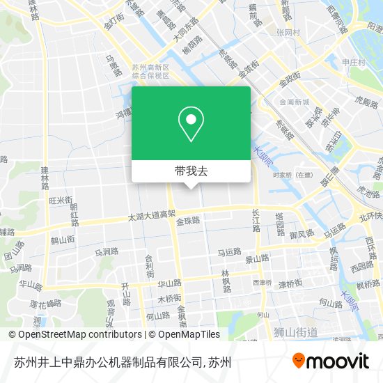 苏州井上中鼎办公机器制品有限公司地图