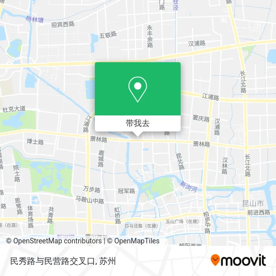民秀路与民营路交叉口地图