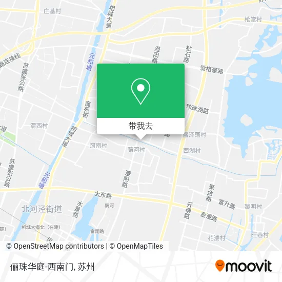 俪珠华庭-西南门地图