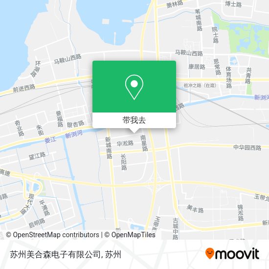 苏州美合森电子有限公司地图
