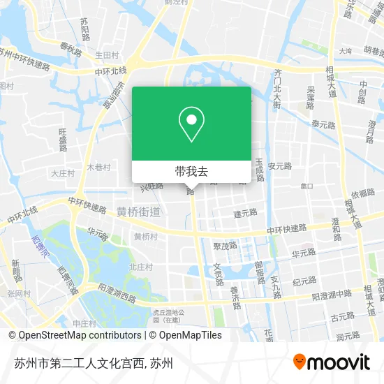 苏州市第二工人文化宫西地图