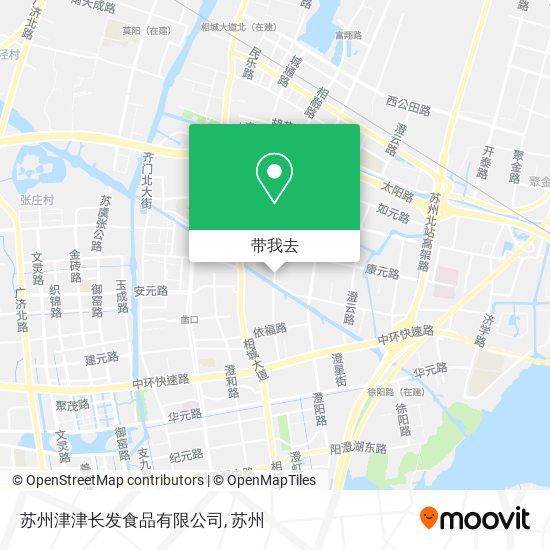 苏州津津长发食品有限公司地图