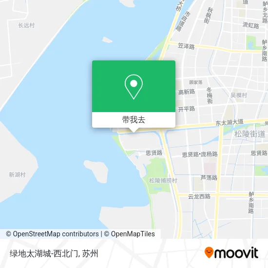 绿地太湖城-西北门地图