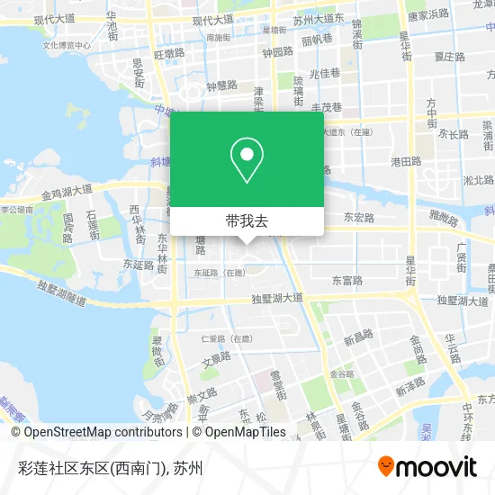 彩莲社区东区(西南门)地图