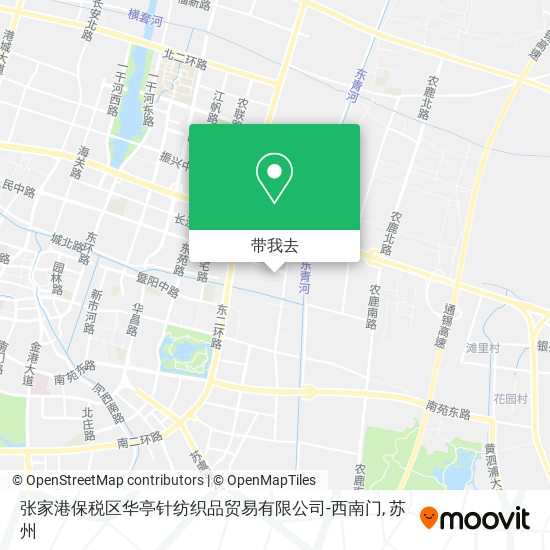 张家港保税区华亭针纺织品贸易有限公司-西南门地图